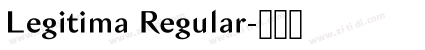 Legitima Regular字体转换 Legitima Regular字体转换